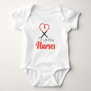 Dankeschön an Krankenschwestern Baby Strampler
