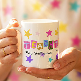 Dankeschön an Lehrer Geschenk für Lehrer Modern Kaffeetasse