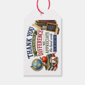 Dankeschön an Lehrer Geschenkanhänger (Vorderseite)