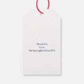 Dankeschön an Lehrer Geschenkanhänger (Rückseite)
