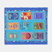 Dankeschön an personalisiert Teacher Fleecedecke (Vorderseite (Horizontal))