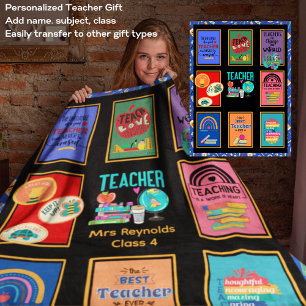 Dankeschön an personalisiert Teacher Sherpadecke