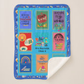 Dankeschön an personalisiert Teacher Sherpadecke (Vorderseite)