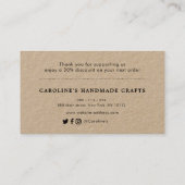 Dankeschön an Skript Krafteinsatz Visitenkarte (Rückseite)