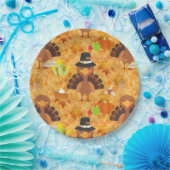 Dankeschön an Truthahn-Teller Pappteller (Party)