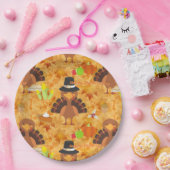 Dankeschön an Truthahn-Teller Pappteller (Party)