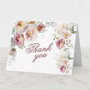 Dankeschön Aquarell Blumen Für Jeden Anlass Dankeskarte