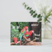 Dankeschön auf Englisch/Französisch/Chinesisch Postkarte (Stehend Vorderseite)