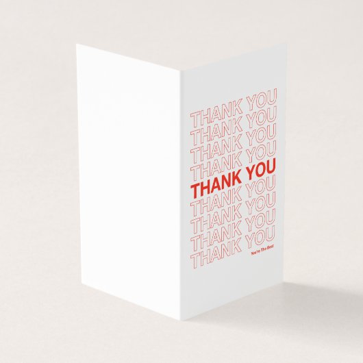 Dankeschön Bag Danke Karte (Vorderseite)