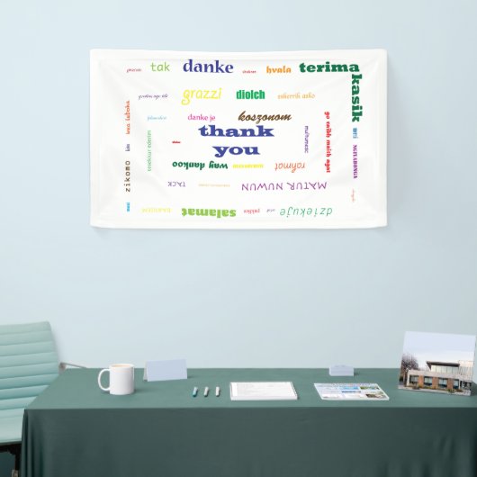 Dankeschön Banner (Messeveranstaltung)