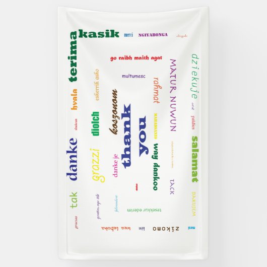 Dankeschön Banner (Vertikal)