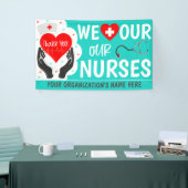 Dankeschön Banner für Krankenpflege Woche (Messeveranstaltung)