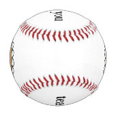Dankeschön Baseballgeschenk für die Team-Mama Baseball (Vorderseite)