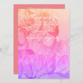 Dankeschön Beileid-Karte (Vorne/Hinten)