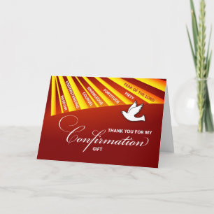 Dankeschön-Bestätigungsgeschenk Gold & Rote Strahl Dankeskarte