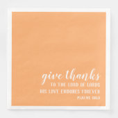 Dankeschön Bible Scripting Christlicher Erntedank Serviette (Vorderseite)
