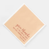 Dankeschön Bible Scripting Christlicher Erntedank Serviette (Ecke)