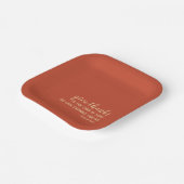 Dankeschön Bible Scripting Orange Erntedank Pappteller (Gewinkelt)