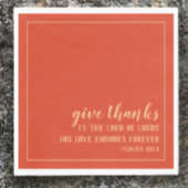 Dankeschön Bible Scripting Orange Erntedank Serviette