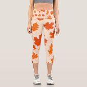 Dankeschön-Blätter Capri Leggings (Vorderseite)