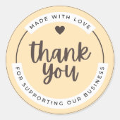 Dankeschön Blooms: Elegant Danke, Sticker Se (Vorderseite)