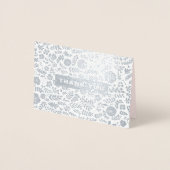 Dankeschön. Blush Pink Floral Wedding Folienkarte (Vorderseite)