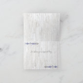 Dankeschön | Boy Baby Blue Shower Boho Chic Teepe (Innenseite)