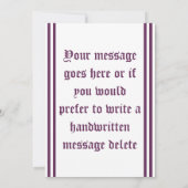 Dankeschön Brief mit Rowan Einladung (Rückseite)