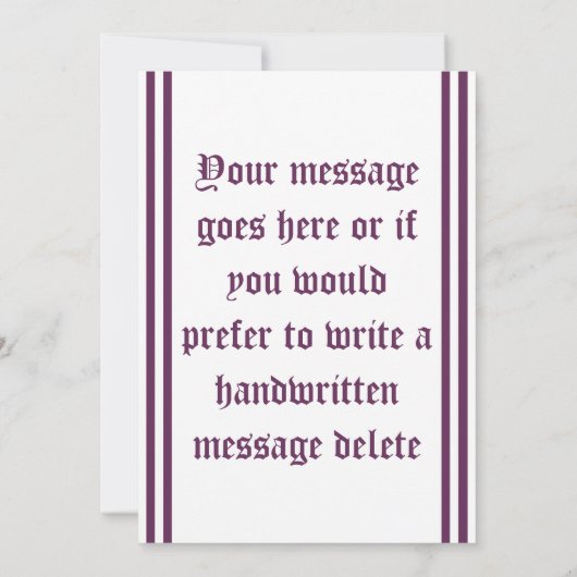 Dankeschön Brief mit Rowan Einladung (Rückseite)