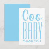 Dankeschön Card: Blue Ooo Baby Danke (Vorne/Hinten)