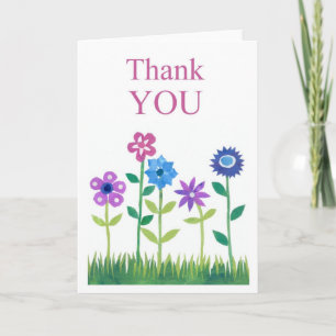 Dankeschön Card - Blume Power Dankeskarte