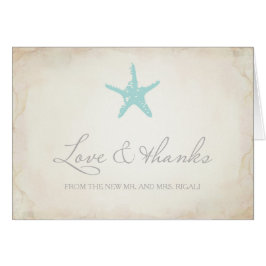 Dankeschön Card, Coastal Starfish