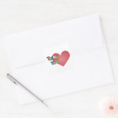 Dankeschön Card Dankbarkeit Quadratischer Aufkleber (Umschlag)