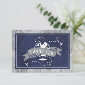 Dankeschön Card, Flugzeuge Dankeskarte (Stehend Vorderseite)