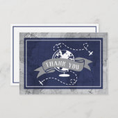 Dankeschön Card, Flugzeuge Dankeskarte (Vorne/Hinten)