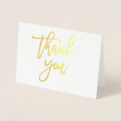 Dankeschön Card - Goldene Folie mit Kraftpapier Folienkarte (Vorderseite)