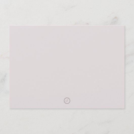 Dankeschön Card Hinweis Rosa Lila einfache Blume Dankeskarte (Rückseite)