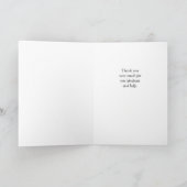 Dankeschön Card mit Blume Arrangement, Petunias Dankeskarte (Innenseite)