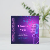 Dankeschön Card, Personalisierte Nachtempfehlung Dankeskarte (Stehend Vorderseite)