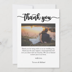 Dankeschön Card, Script danke Karte, Foto