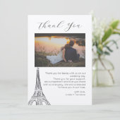 Dankeschön Card, Script danke Karte, Foto (Stehend Vorderseite)