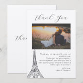 Dankeschön Card, Script danke Karte, Foto (Vorne/Hinten)