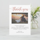 Dankeschön Card, Script danke Karte, Foto (Stehend Vorderseite)