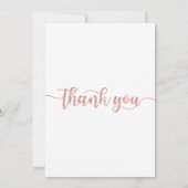 Dankeschön Card, Script danke Karte, Foto (Rückseite)