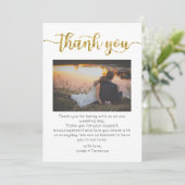 Dankeschön Card, Script danke Karte, Foto (Stehend Vorderseite)