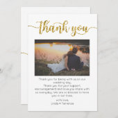 Dankeschön Card, Script danke Karte, Foto (Vorne/Hinten)