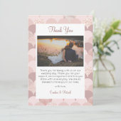 Dankeschön Card, Script danke Karte, Foto (Stehend Vorderseite)