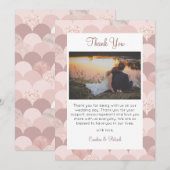 Dankeschön Card, Script danke Karte, Foto (Vorne/Hinten)