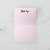 Dankeschön Card : Wilde Blume Dankeskarte (Innenseite)