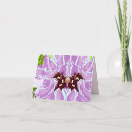 Dankeschön Card : Wilde Blume Dankeskarte